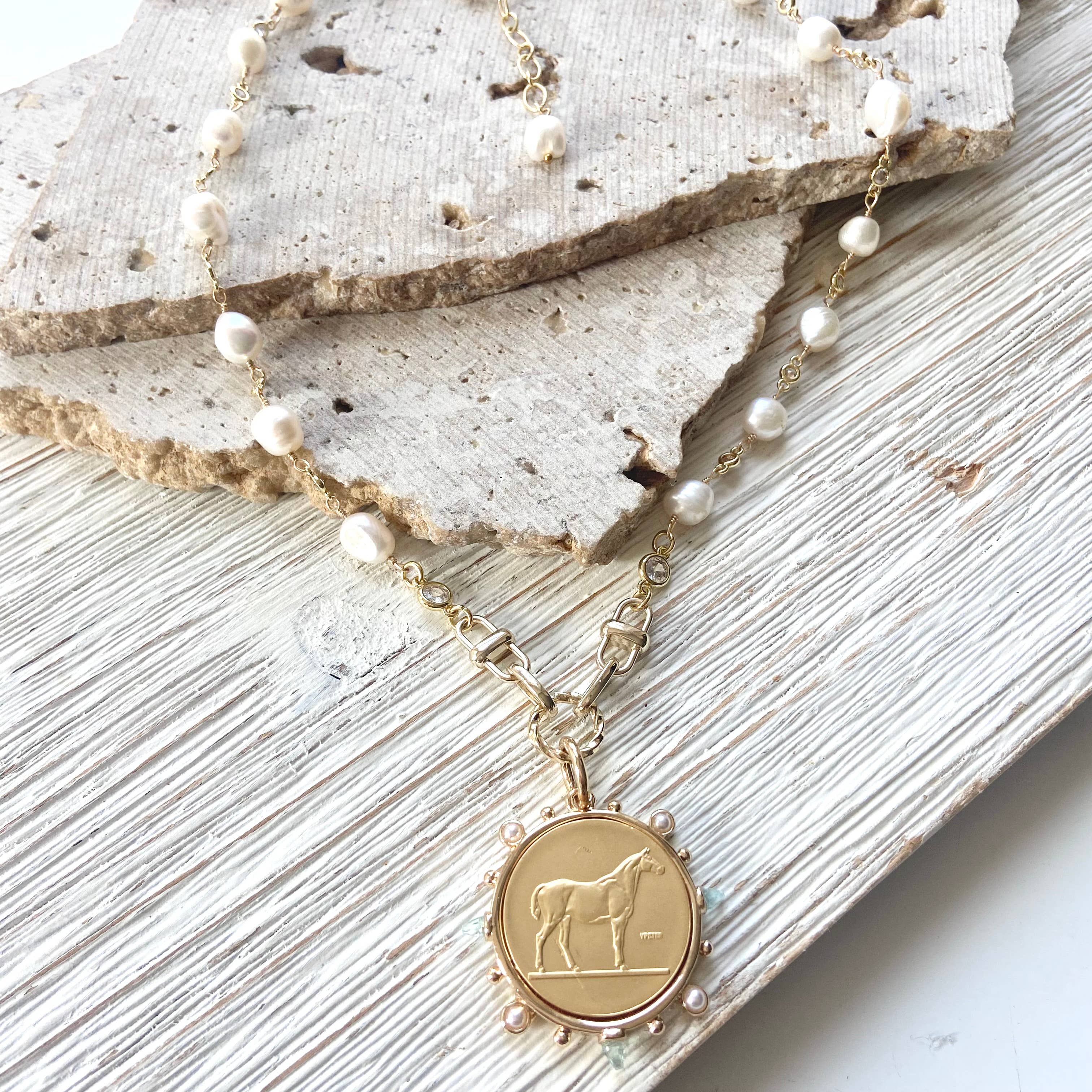 Horse coin equestrian jewelry derby boutique salon