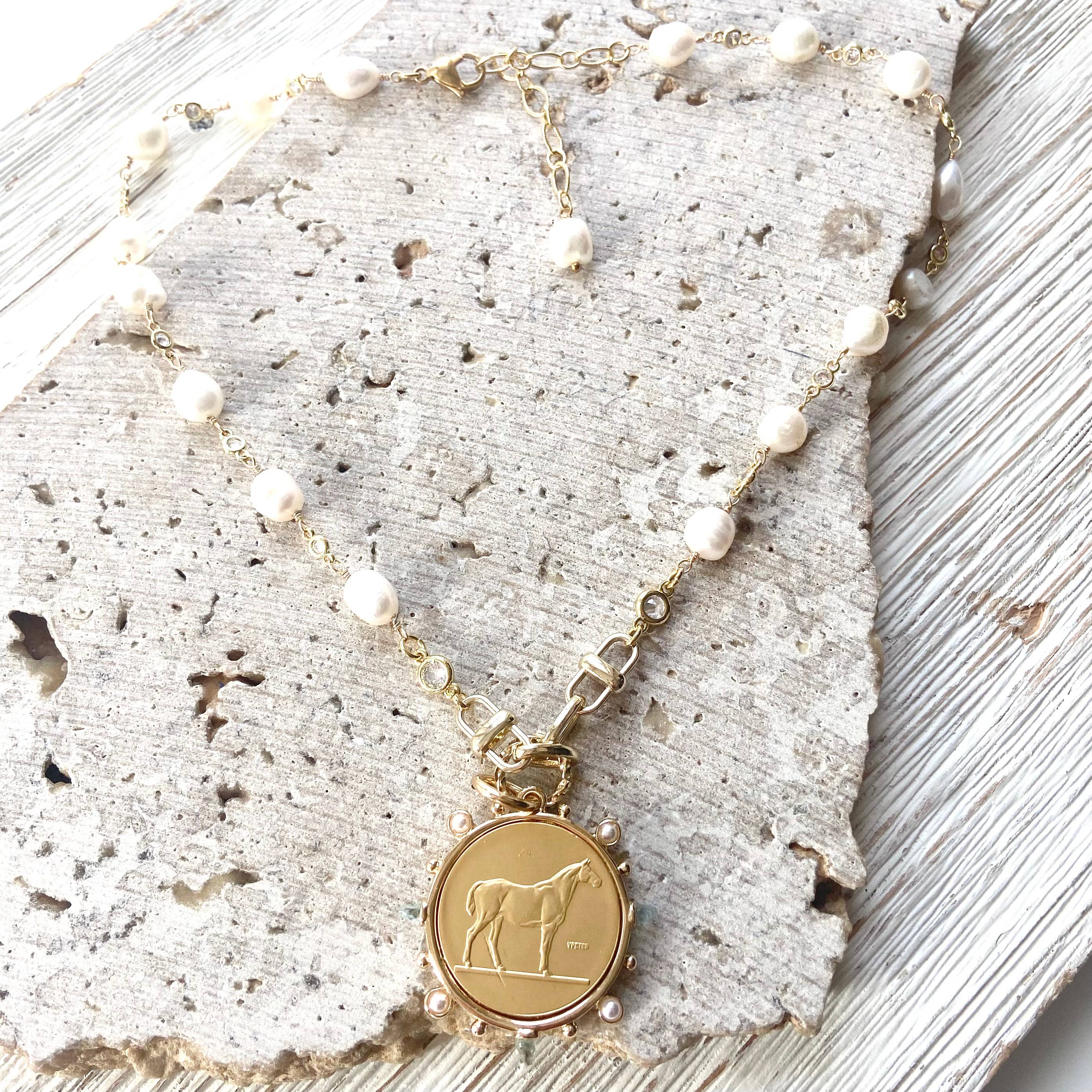 Horse coin equestrian jewelry derby boutique salon
