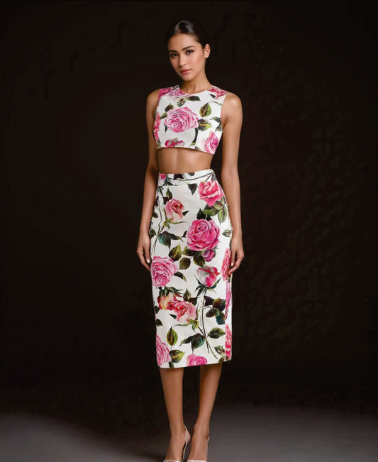 The Saratoga Rose Two-Piece Set
